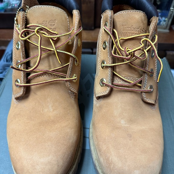 Timberland Timbs Classic Men\'s Tan Waterproof Boots Wheat Nubuck 10 Exc W BOX main image 8